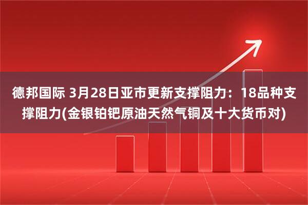 德邦国际 3月28日亚市更新支撑阻力：18品种支撑阻力(金银铂钯原油天然气铜及十大货币对)